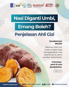Nasi Diganti Ubi, Emang Bisa